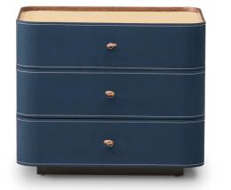 Table de Chevet Minimaliste en Bois Sombre